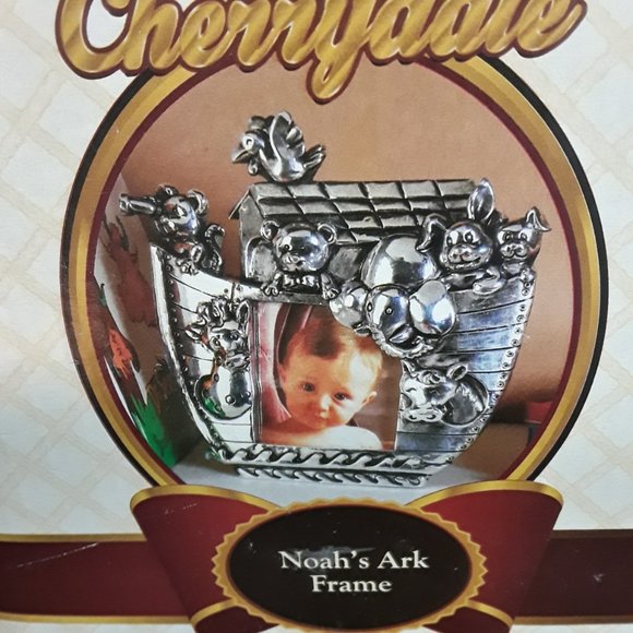 Pewter Tone Photo Frame - Noah's Ark by Cherrydale - NIB - Picture 6 of 6